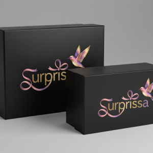 Schwarze Premium-Geschenkbox